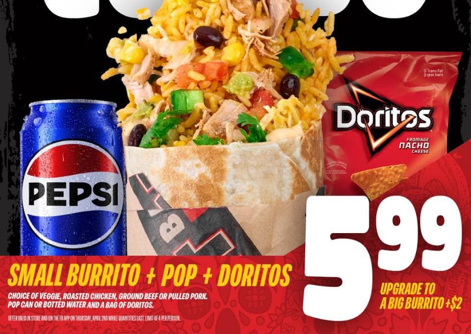 팻 바스타드 부리토 역대급 할인, 내일 하루 5.99달러 파격 할인